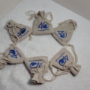 4ocean Burlap Drawstring Bags With Bracelet, And Stickers